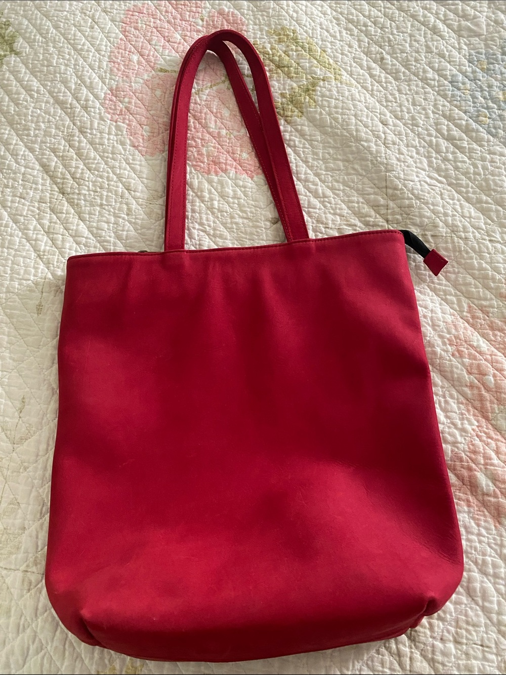 Red Camel Belly Leather Suede, Women’s Bag